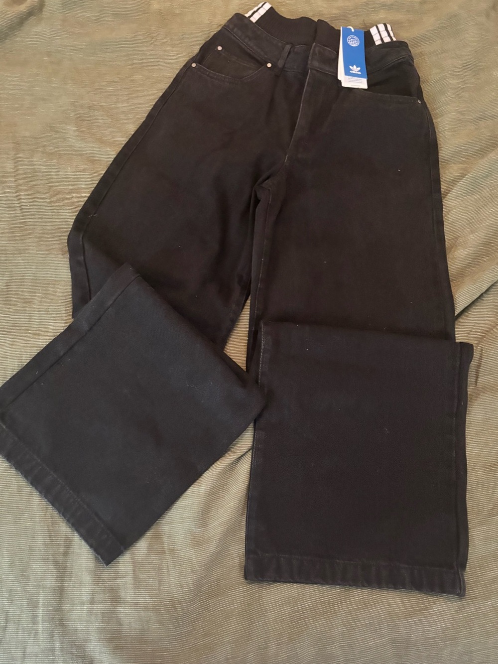 Denim Boxer Adidas Pants (black) - Picture 3 of 5